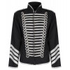 Men Silver Gold Military Jacket Drummer Gothic Army Parade Jacket